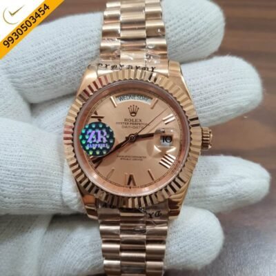 Rolex Day-Date Full Rose Gold Swiss Automatic Watch