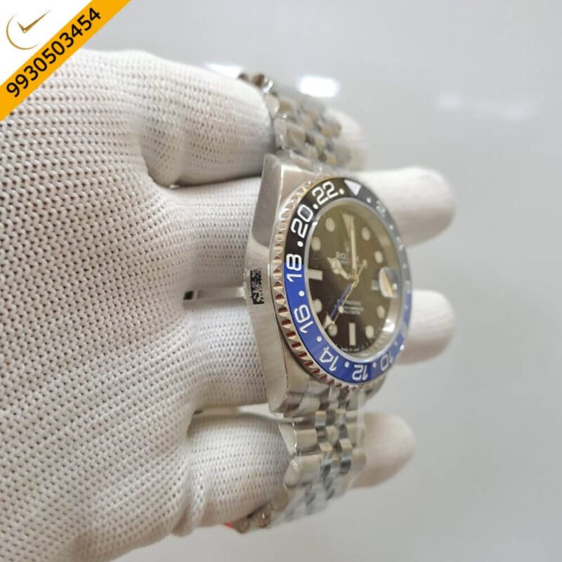 Rolex GMT Master II Black Blue Edition Swiss ETA Calibre 3285 Automatic Movement Watch - Image 3