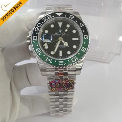 Rolex GMT Master II Green Black Edition Swiss ETA 3285 Automatic Movement Watch
