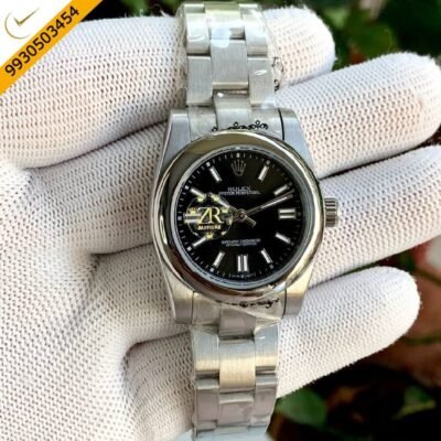 Rolex Oyster Perpetual Black Dial Automatic Watch