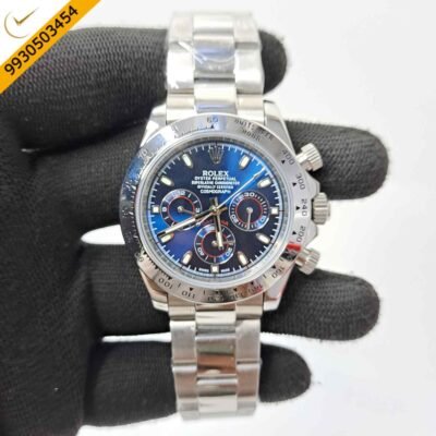 Rolex Oyster Perpetual Cosmograph Daytona Steel Blue Dial Swiss Automatic Watch