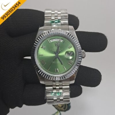 Rolex Oyster Perpetual Day-Date Green Dial Swiss Automatic Watch