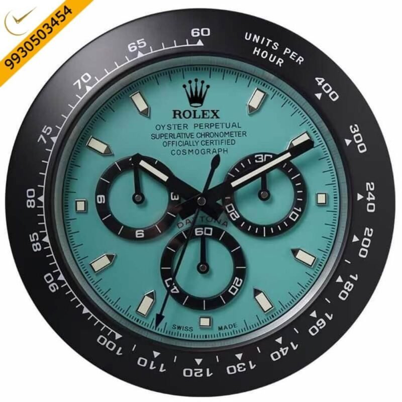 Rolex Oyster Perpetual Green Dial Wall Clock