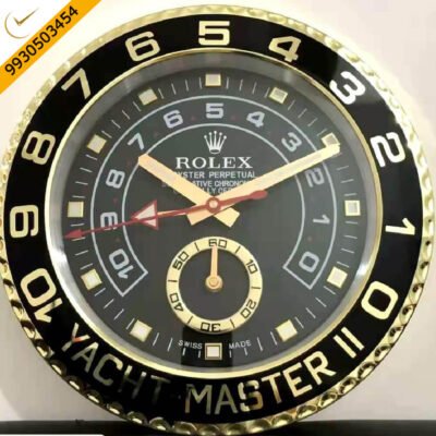 Rolex Oyster Perpetual Yacht-Master 2 Black Dial Wall Clock