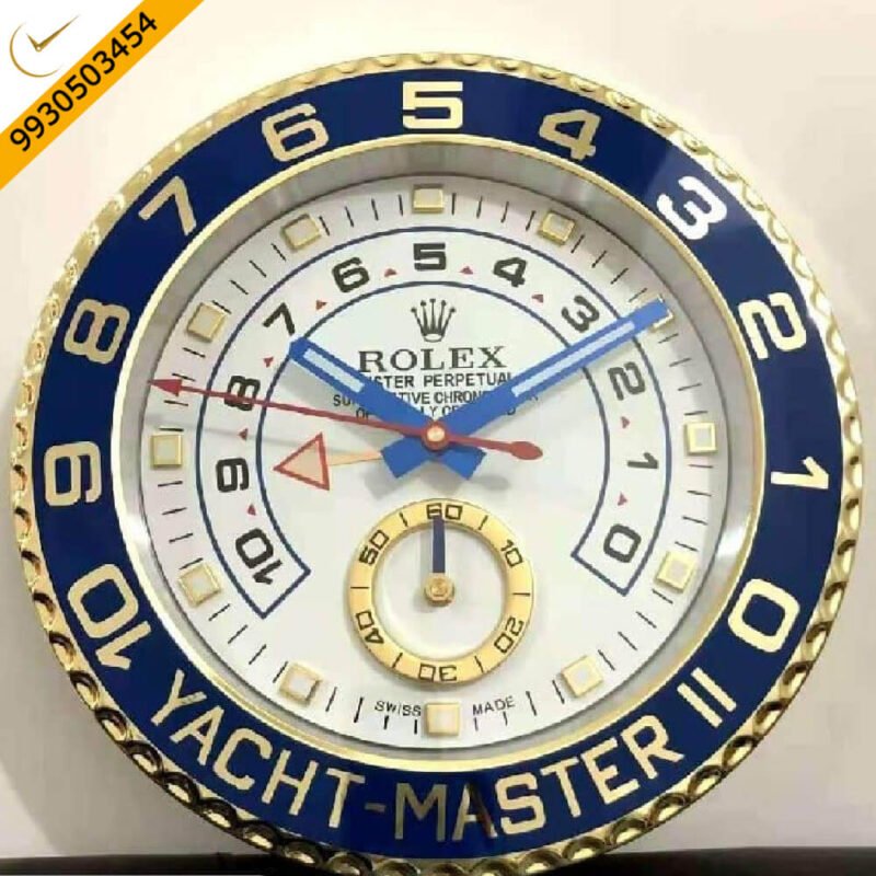 Rolex Oyster Perpetual Yacht-Master 2 Silver White Dial Wall Clock