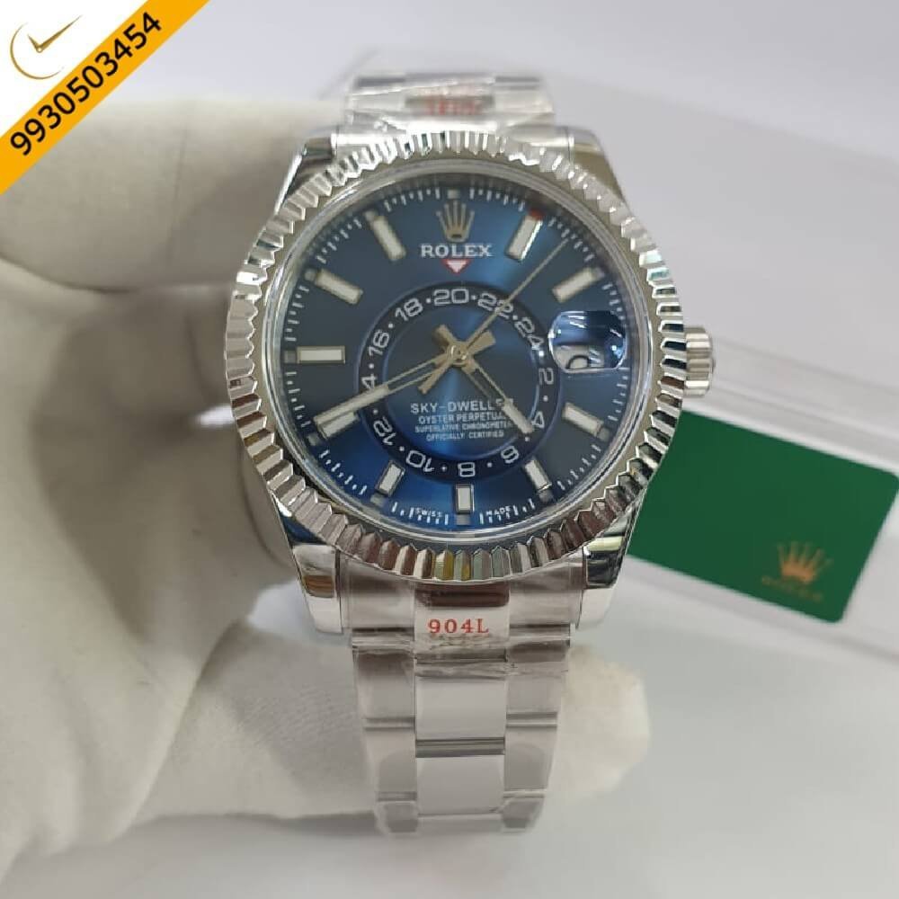 Rolex Sky-Dweller Blue Dial Swiss ETA Calibre 9001 Automatic Movement Watch