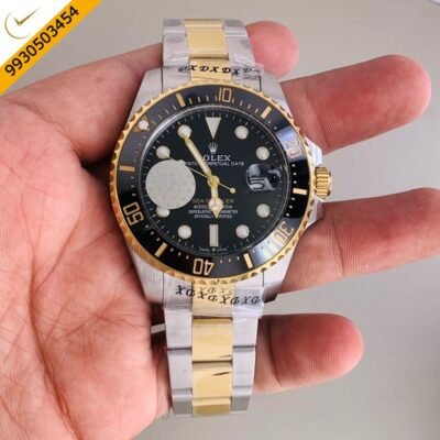 Rolex Submariner Dual Tone Black Dial Automatic Watch