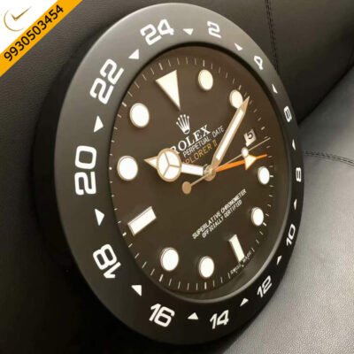 Rolex Submariner Full Black Wall Clock