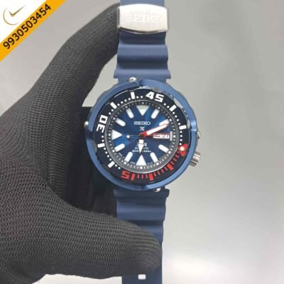 Seiko Prospex Sea Divers 200M Blue Dial Blue Rubber Strap Swiss Automatic Watch