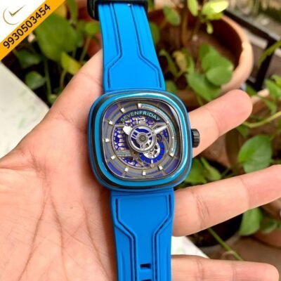 Seven Friday CCB Edition Skeleton Dial Blue Rubber Strap Swiss Automatic Watch