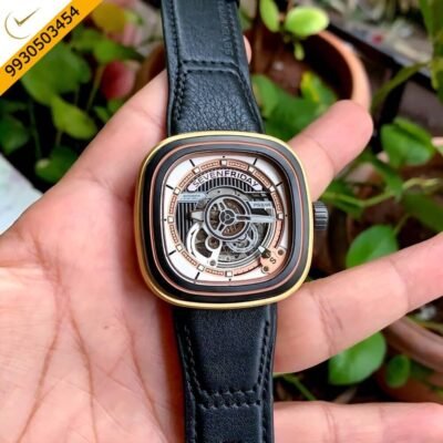Seven Friday CUXEDO Edition Skeleton Dial Black Leather Strap Swiss Automatic Watch
