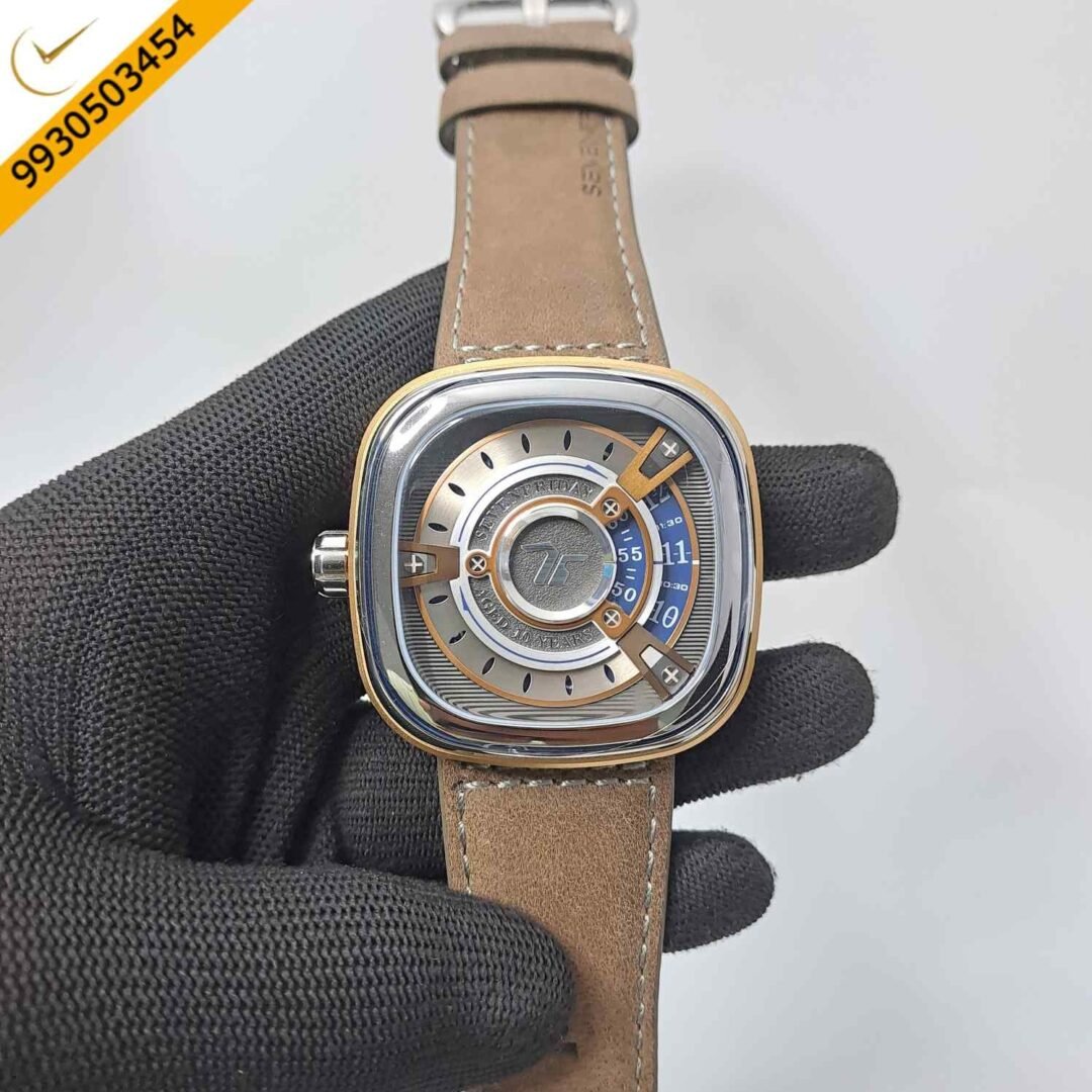 Seven Friday M204 Anniversary Edition Silver Dial Brown leather Strap Swiss automatic Watch