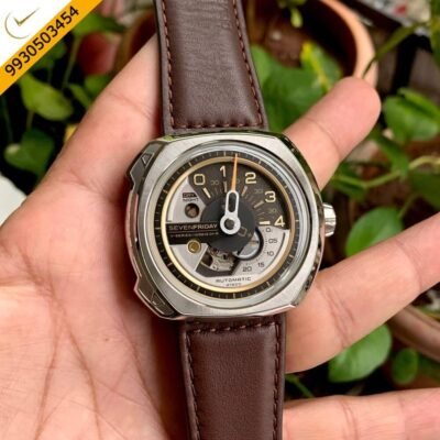 Seven Friday  The Driver’s Edition Brown Dial Brown Leather Strap Swiss Automatic Watch