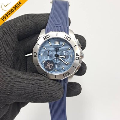 TAG HEUER Aquaracer Professional 200 Watch Sky Blue Dial Blue Rubber Strap Swiss Watch