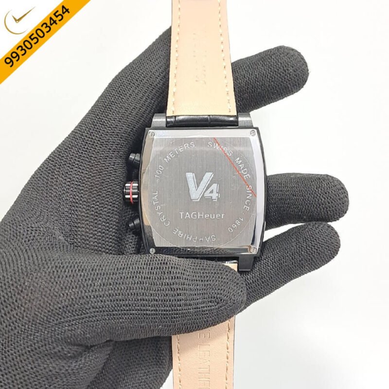 Tag Heuer Monaco V4 Full Black Limited Edition Swiss Watch - Image 4