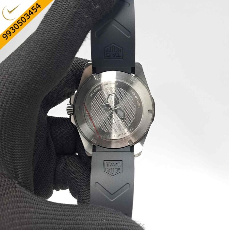 TAG Heuer Aquaracer Calibre 5 Professional 300 Diver Black Dial Black Rubber Strap Swiss Automatic Watch - Image 4