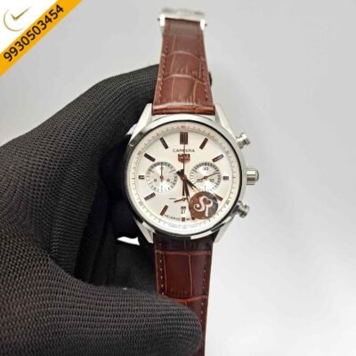 TAG Heuer Carrera Chronograph Limited Edition 600 White Dial Swiss Watch