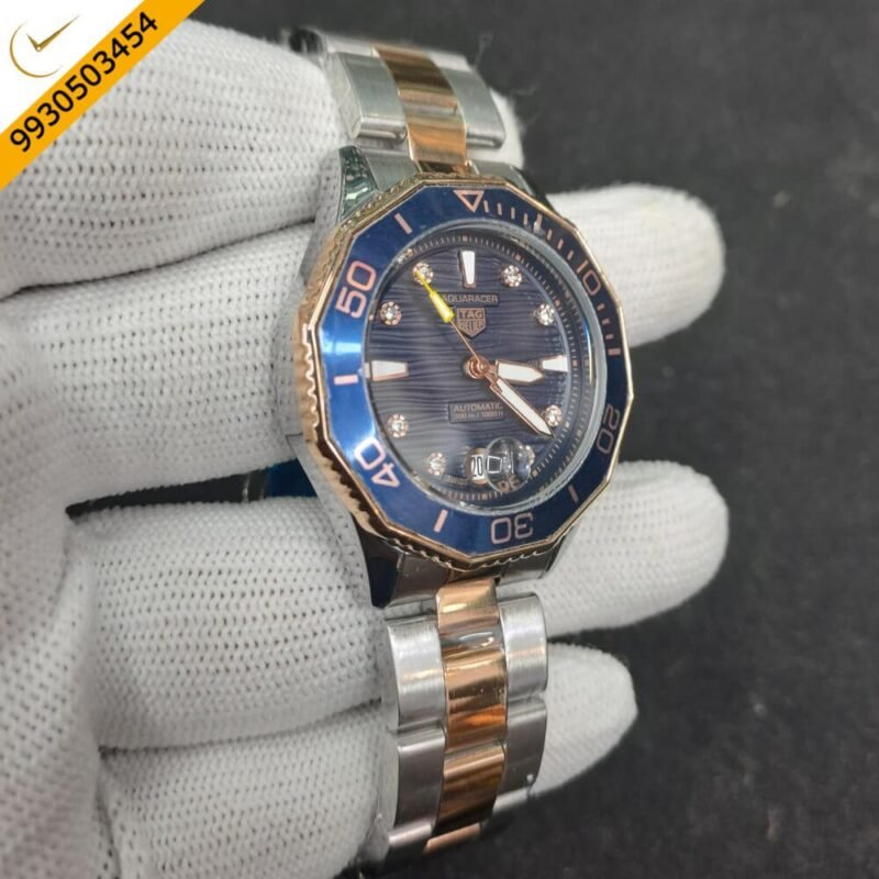 Tag Heuer Aquaracer Dual Tone Blue Dial Swiss Watch - Image 2