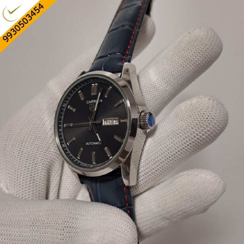 Tag Heuer Carrera Calibre 5 Blue Dial Swiss Automatic Watch - Image 2