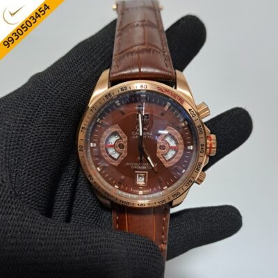 Tag Heuer Grand Carrera Calibre 17 Chronograph Brown Dial Swiss Watch