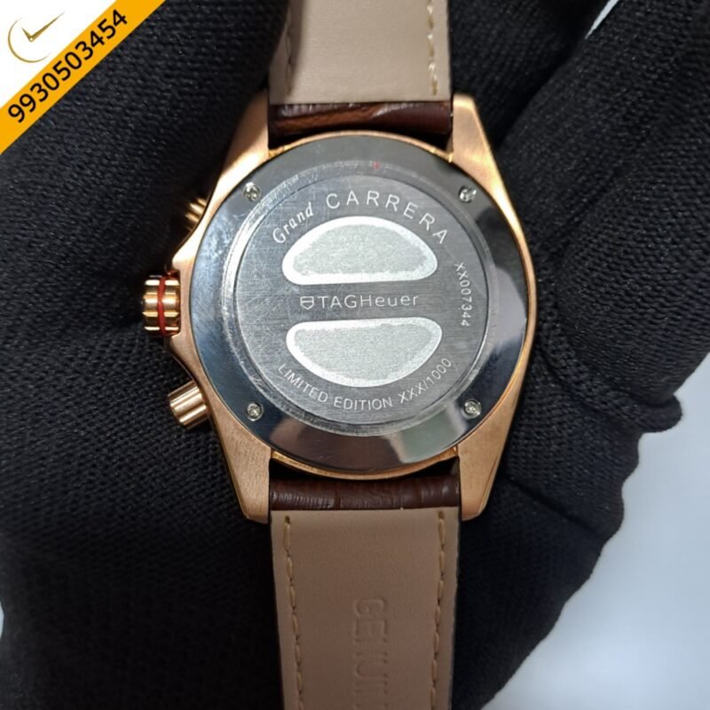 Tag Heuer Grand Carrera Calibre 17 Chronograph Brown Dial Swiss Watch - Image 4