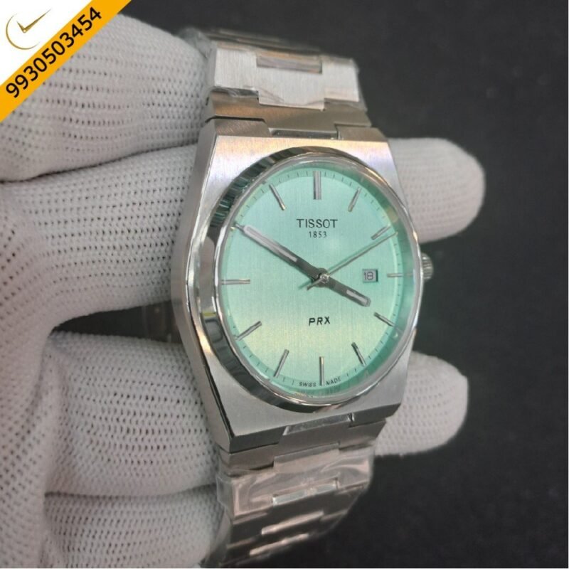 Tissot Classic PRX Blue Dial Stainless Steel Watch - Image 3