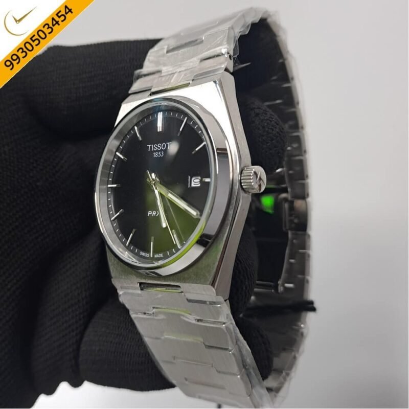 Tissot Classic PRX Stainless Steel Black Dial Swiss Automatic Watch - Image 3
