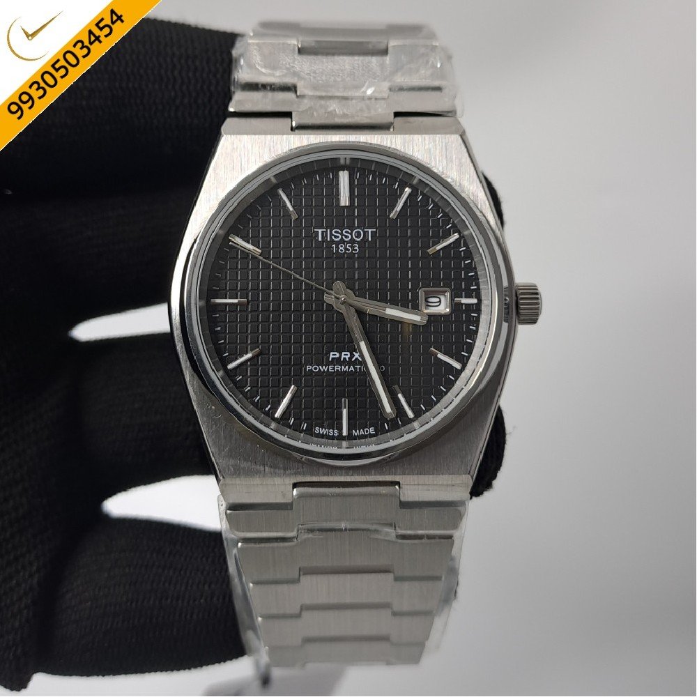 Tissot Classic PRX Stainless Steel Black Dial Swiss Automatic Watch