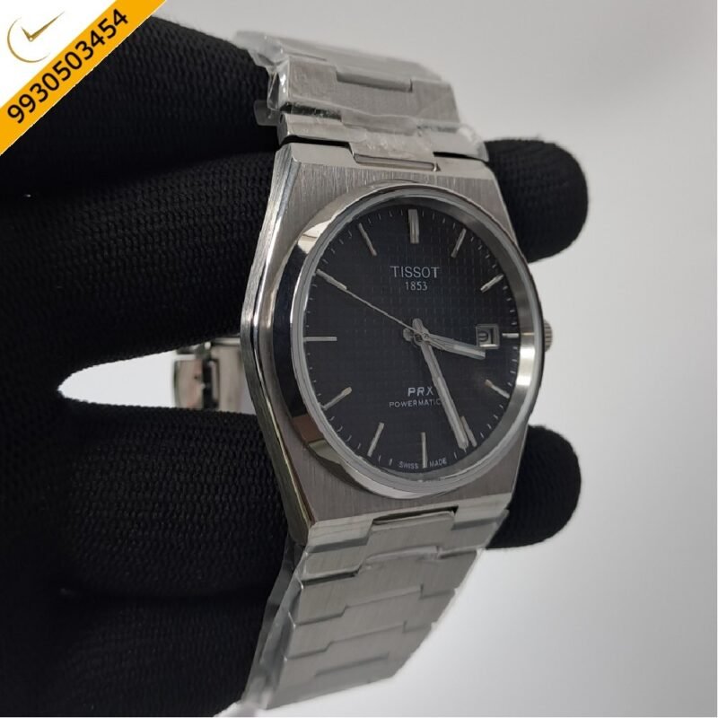 Tissot Classic PRX Stainless Steel Black Dial Swiss Automatic Watch - Image 2