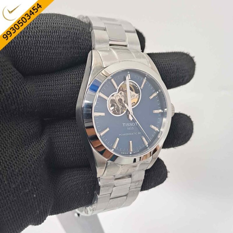 Tissot Gentleman Powermatic 80 Open Heart Blue Dial Swiss Automatic Watch - Image 2