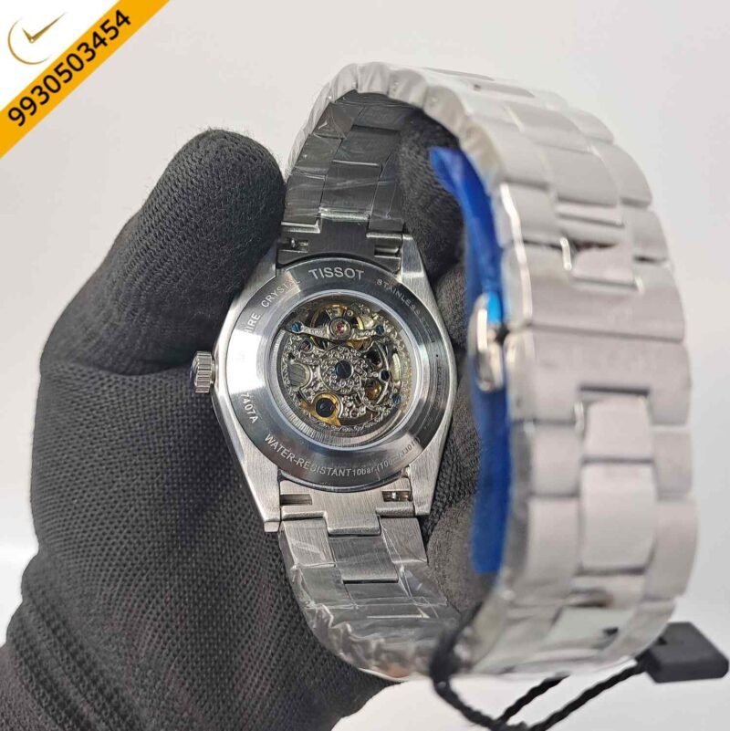 Tissot Gentleman Powermatic 80 Open Heart Blue Dial Swiss Automatic Watch - Image 4