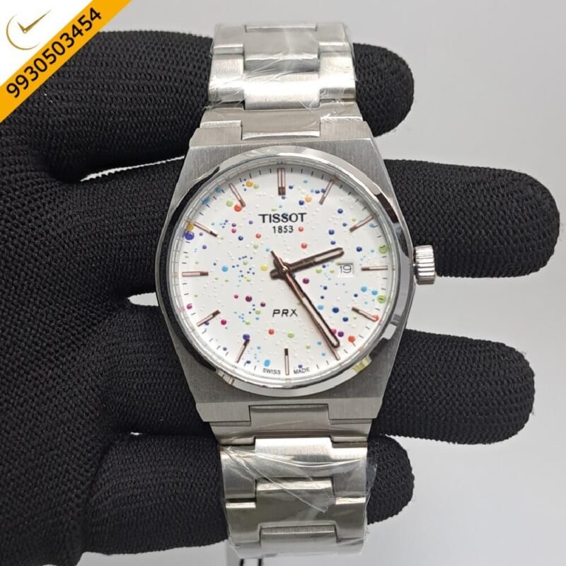 Tissot PRX Artic Steel Sky White Dial Swiss Watch
