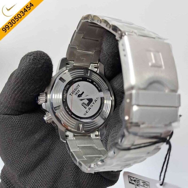 Tissot T-RACE Chronograph Stainless Steel Black Dial Swiss Watch - Image 4