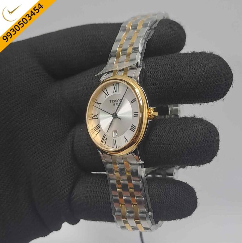 Tissot T1222102203300 Carson Dual Tone Silver Dial Store Quality Swiss Watch - Image 2