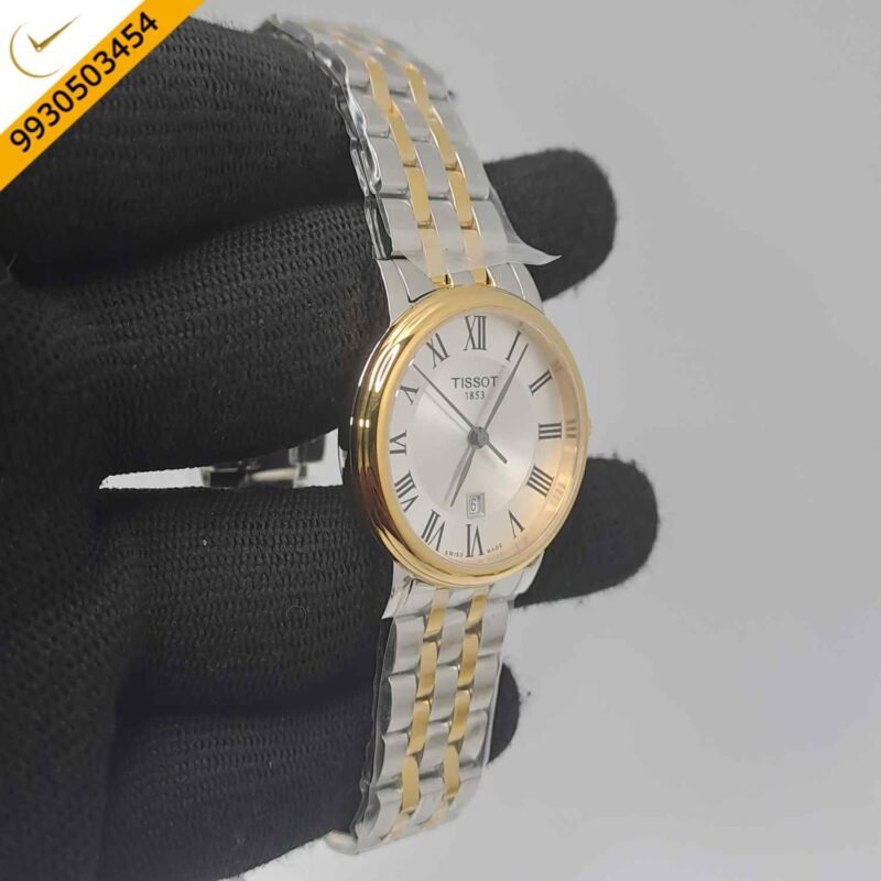 Tissot T1222102203300 Carson Dual Tone Silver Dial Store Quality Swiss Watch - Image 3