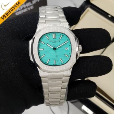 Patek Philippe Nautilus Tiffany Dial Stainless Steel Strap Auotomatic Watch
