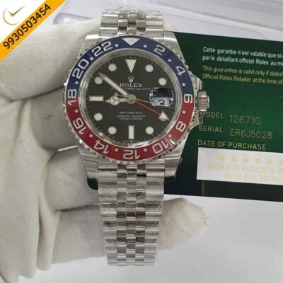 Rolex GMT Master II Pepsi Edition Swiss ETA Calibre 3285 Automatic Watch