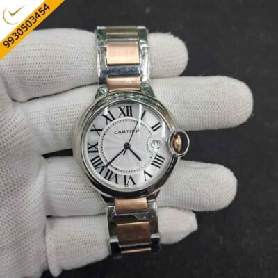 Cartier Ballon Bleu De Dual Tone White Dial Watch