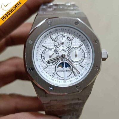 Audemars Piguet Royal Perceptual Calender Silver White Dial Swiss Automatic Watch