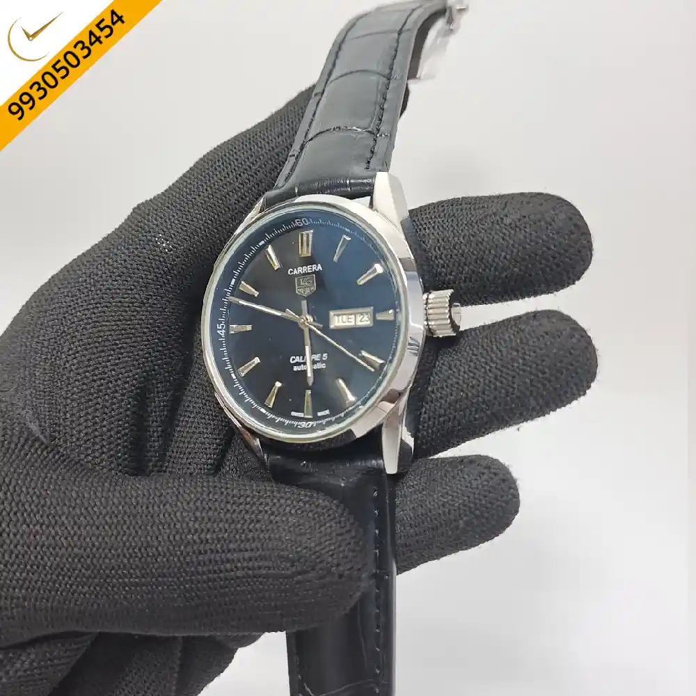 Tag Heuer Carrera Calibre 5 Black Dial Swiss Automatic Watch - Image 2