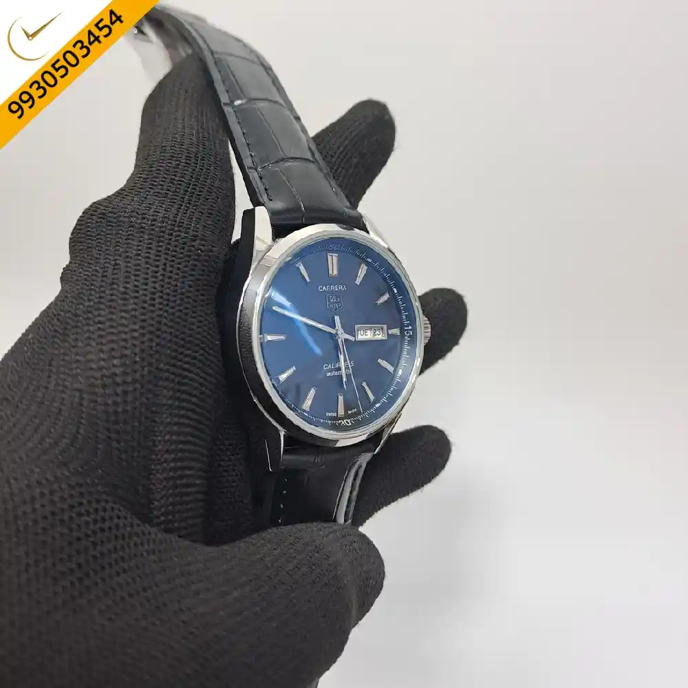 Tag Heuer Carrera Calibre 5 Black Dial Swiss Automatic Watch - Image 3