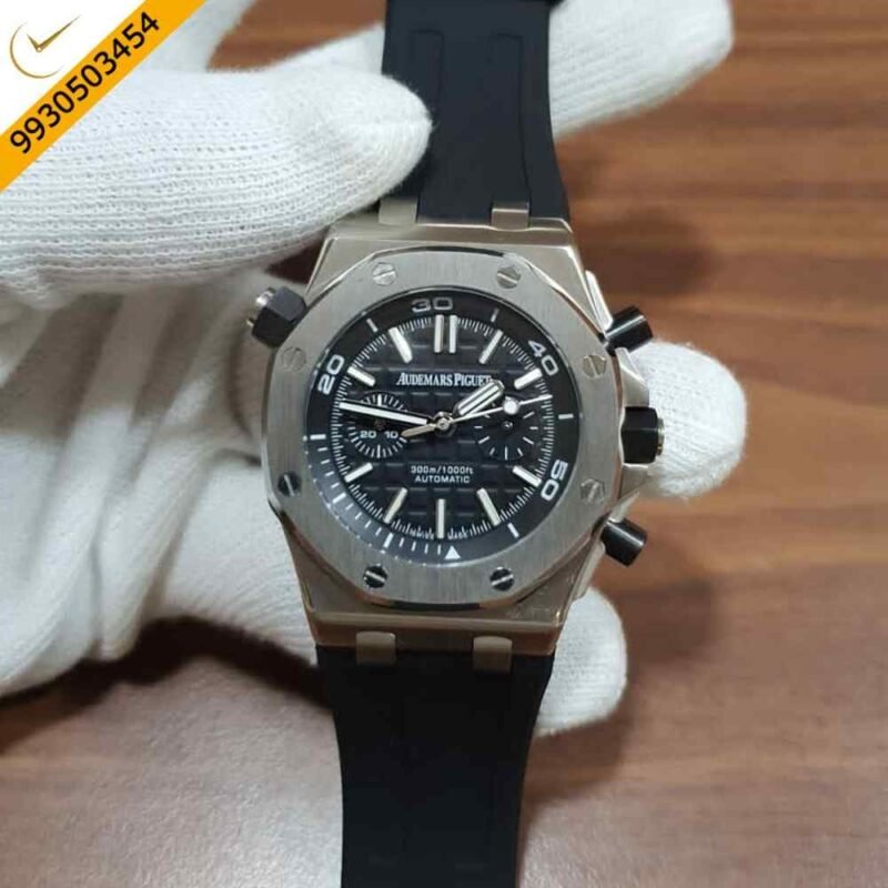 Audemars Piguet Royal Oak Offshore Diver Silver Black Swiss Watch