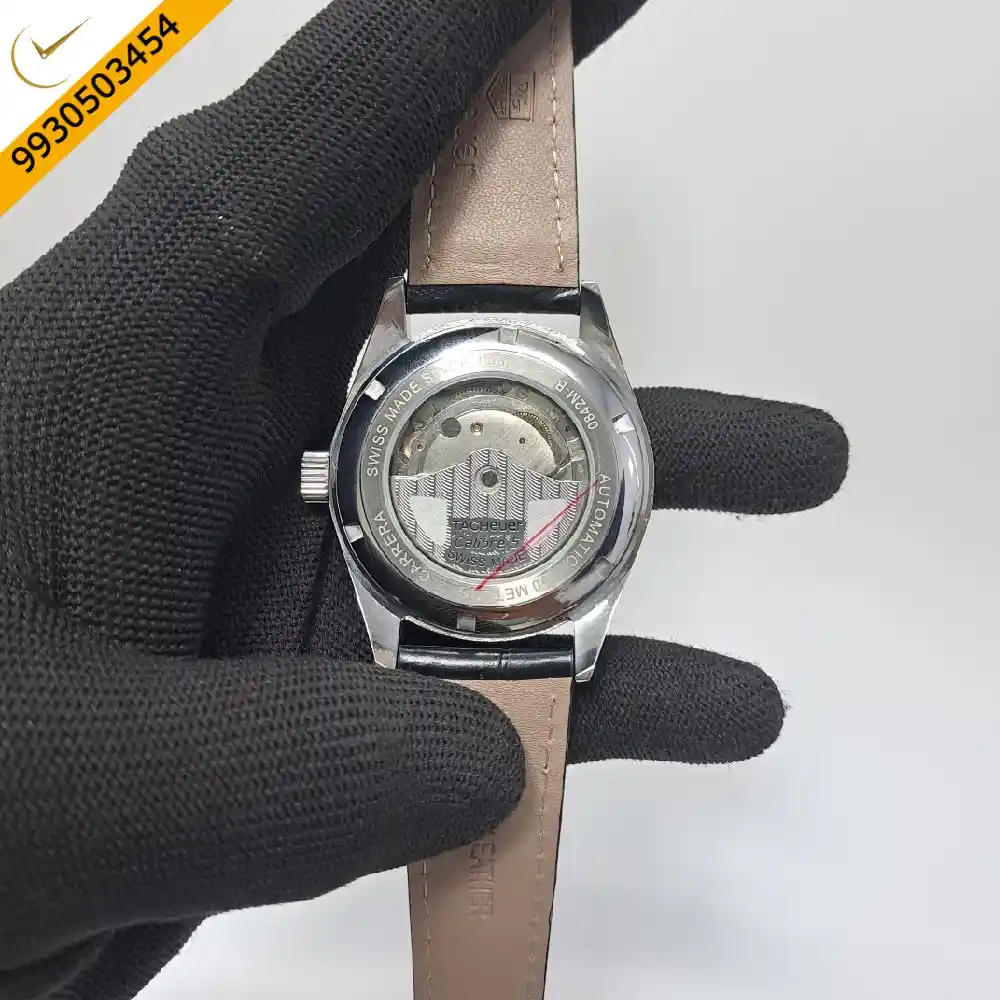 Tag Heuer Carrera Calibre 5 Black Dial Swiss Automatic Watch - Image 4