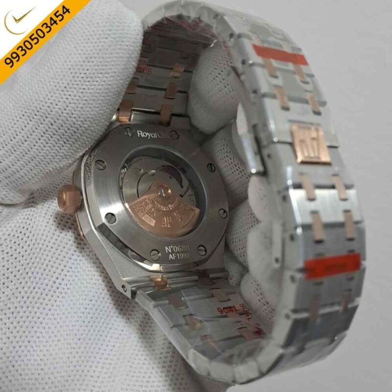Audemars Piguet Royal Oak Dual Tone White Dial Swiss Automatic Watch - Image 4