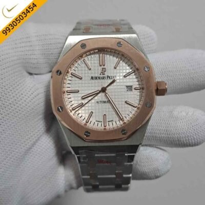 Audemars Piguet Royal Oak Dual Tone White Dial Swiss Automatic Watch