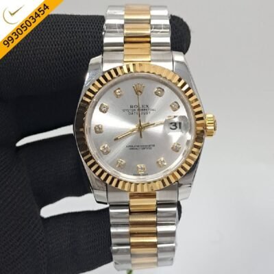 Rolex Date Just Diamond Marker White Dial Swiss Automatic Watch