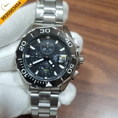 Tag Heuer Calibre Aquaracer Chronograph Date Black Dial Swiss Watch