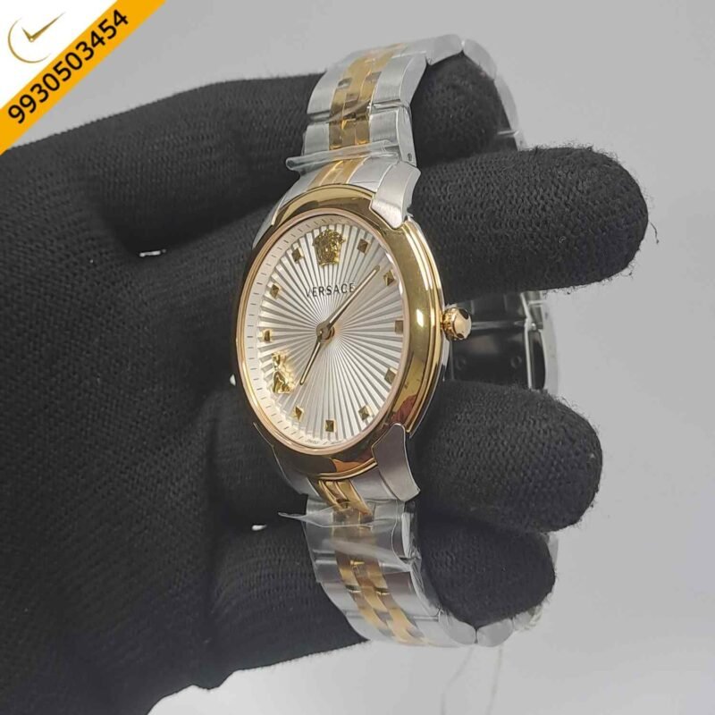 Versace Audrey Dual Tone Silver Dial Store Quality Swiss Watch - Image 2