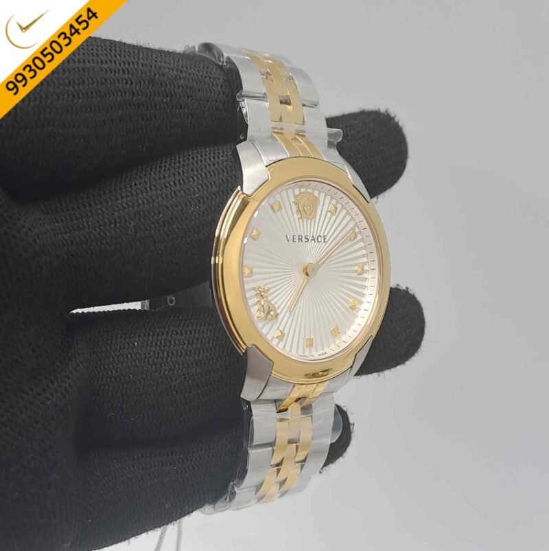 Versace Audrey Dual Tone Silver Dial Store Quality Swiss Watch - Image 3