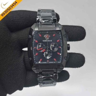 Versace Dominus Chronograph Full Black Edition Swiss Watch